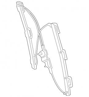 Front left window lift mechanism for a 19-26 Porsche Cayenne