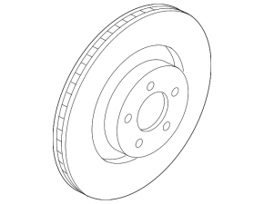 Front left brake disc Ford Mustang mk6 15- 4 pistons