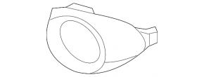 Left fog light frame Ford Focus mk3 11-14 prerest mat