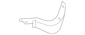 Front bumper mudguard left Mazda CX-7 06-09