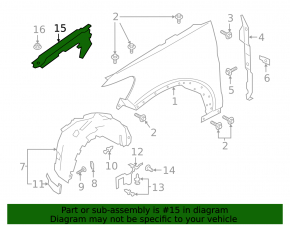 Left underhood trim Ford Explorer 20-