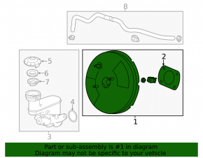 Honda Accord 13-17 Vacuum Booster