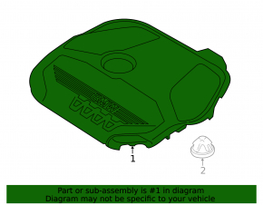 BMW X1 F48 20-22 B46 Engine Cover