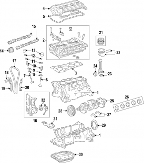 Crankshaft Kia Soul 14-19 1.6
