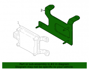 Bracket for cruise radar Nissan Leaf 18-19