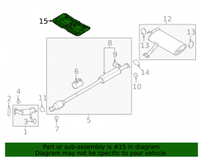 Kia Sportage 17-22 rear muffler heat shield