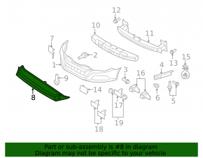 Front bumper lip for VW CC 09-12 R-line