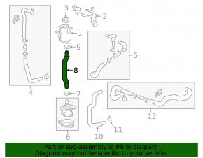 Cooling pipe Chevrolet Bolt 17-19