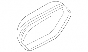 Right mirror cover for Audi A6 C7 12-18