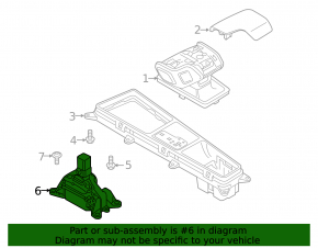 Gearbox shifter Audi A6 C8 19-