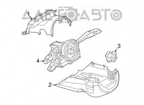 Steering column shift paddles for the Audi Q7 2016-2019