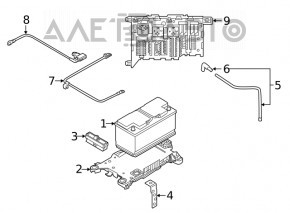 Fuse box under the dashboard BMW X2 F39 18-23