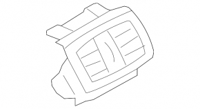 BMW X3 F25 11-17 center console duct, black, scratches