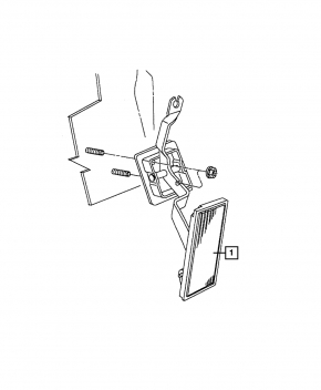 Gas pedal Jeep Compass 17-21 automatic transmission