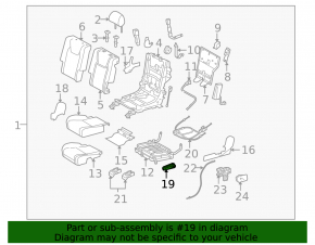 Rear left seat back lever for Lexus RX350 RX450h 10-15 beige, with cap