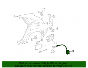 Lexus RX300 RX330 RX350 RX400H Fuel Door Lock 04-09