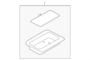 Wireless Charging Module Housing Audi Q5 80A 18-24 Black with Chrome