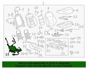 Chevrolet Malibu 16-25 Passenger Seat Wiring