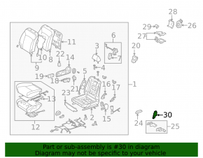 Passenger Seat Adjustment Motor Lexus RX350 RX450h 10-15
