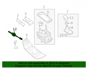 Automatic transmission cable Audi Q5 8R 09-17