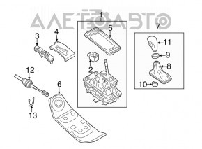Automatic transmission cable Audi Q5 8R 09-17