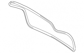 Rubber seal for tailgate Porsche Cayenne 958 11-14
