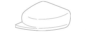 Left side mirror cover for Nissan Kicks 18-24 SR, under turn signal