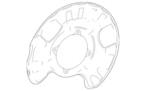 Brake Disc Cover Rear Right Mercedes W167 GLE 350 450 20-23