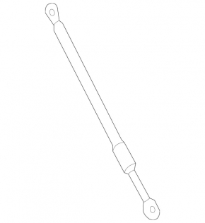 Left tailgate shock absorber for Mercedes E 400 17-18 wagon