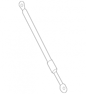 Left tailgate shock absorber for Mercedes E 400 17-18 wagon