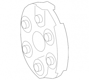 Rear driveshaft coupling Mercedes C-class W205 350e 15-18 hybrid