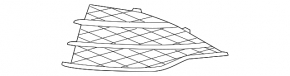 Front bumper grille left Ford Escape MK3 13-16 prerest mat SIGNEDA