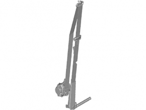 Lincoln MKC 15 Passenger Seat Belt - Black