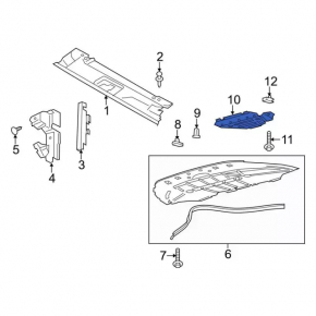 Radiator protection Ford Mustang mk6 15- 2.3T