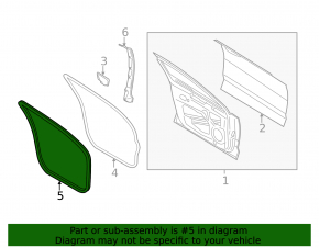 Lincoln MKZ 13-20 front left door seal is worn