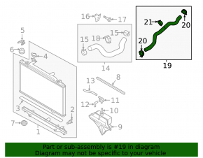 Cooling pipe lower Mazda CX-5 19-25 2.5T