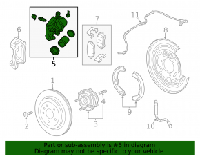 Cadillac CTS 14-19 rear right caliper assembly
