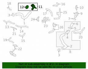 Thermostat Housing Cover Toyota Venza 21- Without Sensor