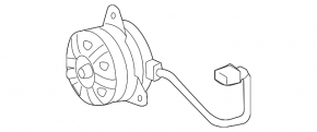 Cooling Fan Motor Right Toyota Highlander 14-19 3.5 Low
