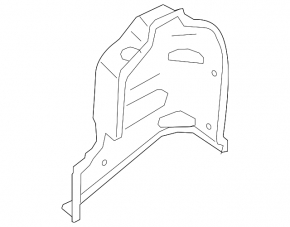 Heat shield muffler front BMW i3 14-20