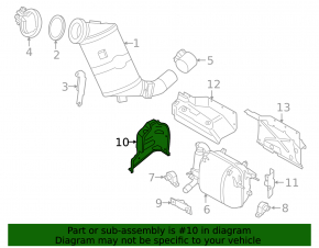 Heat shield muffler front BMW i3 14-20