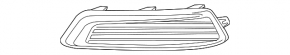 Right fog light plug Chevrolet Impala 14-20 with chrome