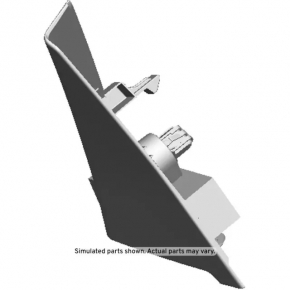 Door plug triangle inner rear right Chevrolet Bolt 17-21 light gray