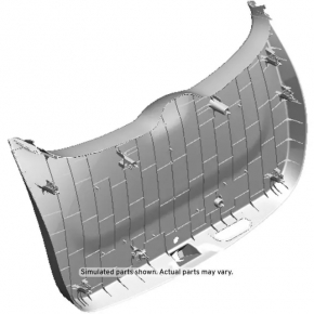 Trunk Door Trim Lower Buick Encore 13-19 Black