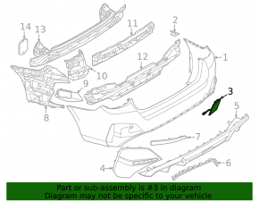BMW 4 Series G22 G26 21-25 Rear Bumper Tow Hook Cap With M Sport Design
