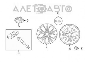 Wheel disk R17 Kia Soul 14-16 curb