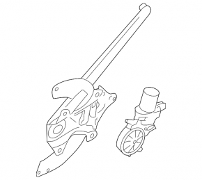 Window lifter with motor rear left Subaru XV Crosstrek 18-23