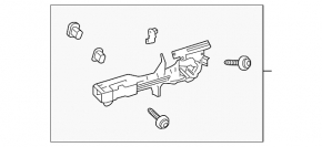 Rear right door handle mechanism Toyota Rav4 13-18 keyless