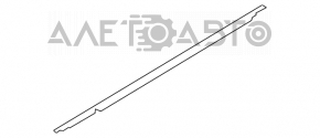 Door-glass molding, central front left, Hyundai Azera 12-17