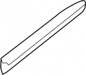 Door trim lower chrome rear left Infiniti JX35 QX60 13-20 scratch